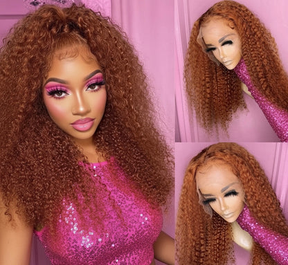 Brazilian Water Curly Glueless Wear and Go Loose Deep Wave 
HD Human Hair Lace Wig - Full 13x4 Coverage & Pre-Plucked Natural Hairline - only 36 inch length available ***